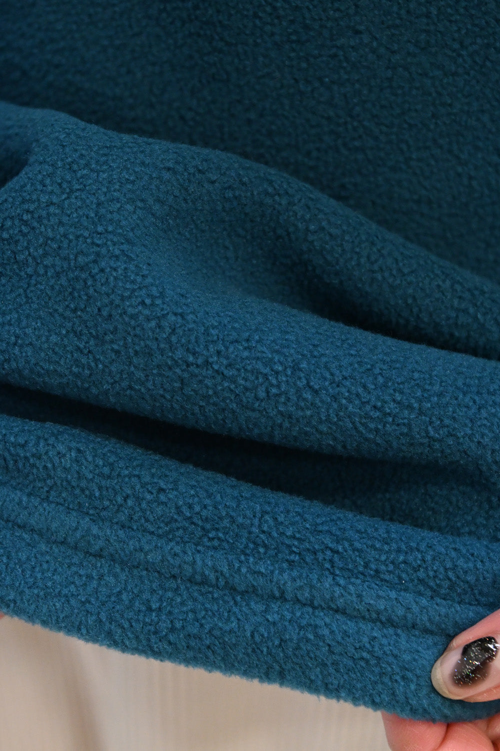 ≪SALE≫【DISCUS】Fleece Piping Color Block Half Zip Pullover