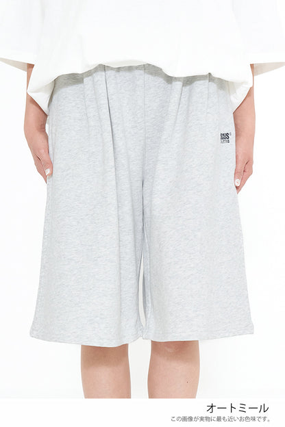 DISCUS 裏毛タックハーフパンツ