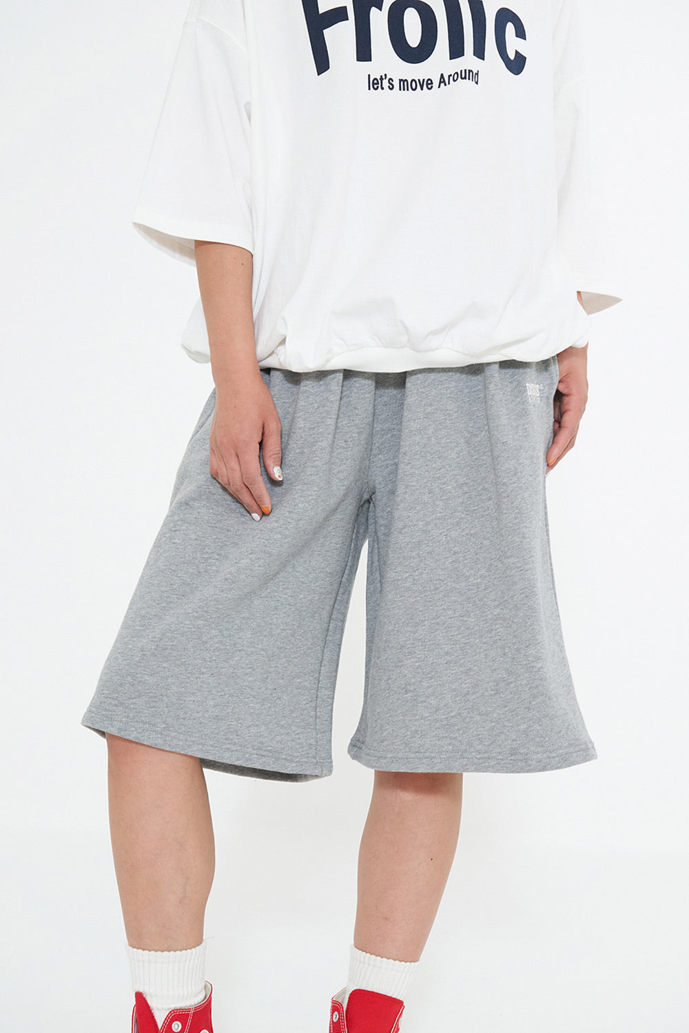 DISCUS 裏毛タックハーフパンツ