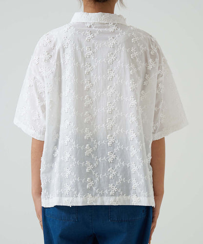 Flower Half-Sleeve Shirt
