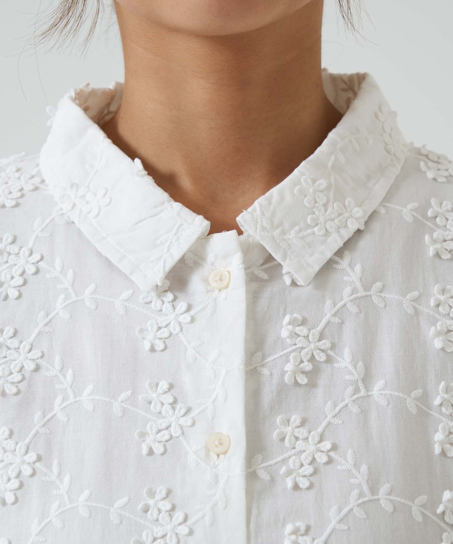 Flower Half-Sleeve Shirt