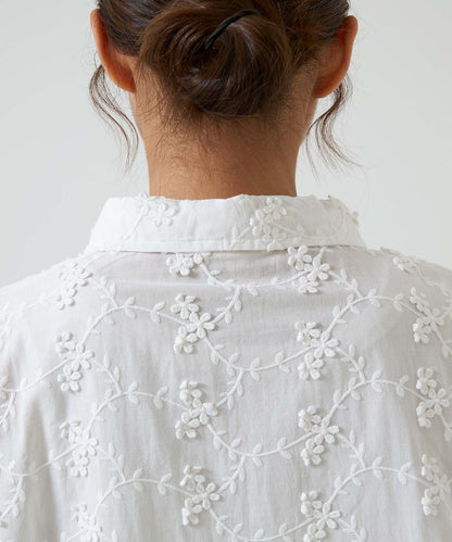 Flower Half-Sleeve Shirt