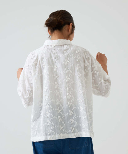 Flower Half-Sleeve Shirt