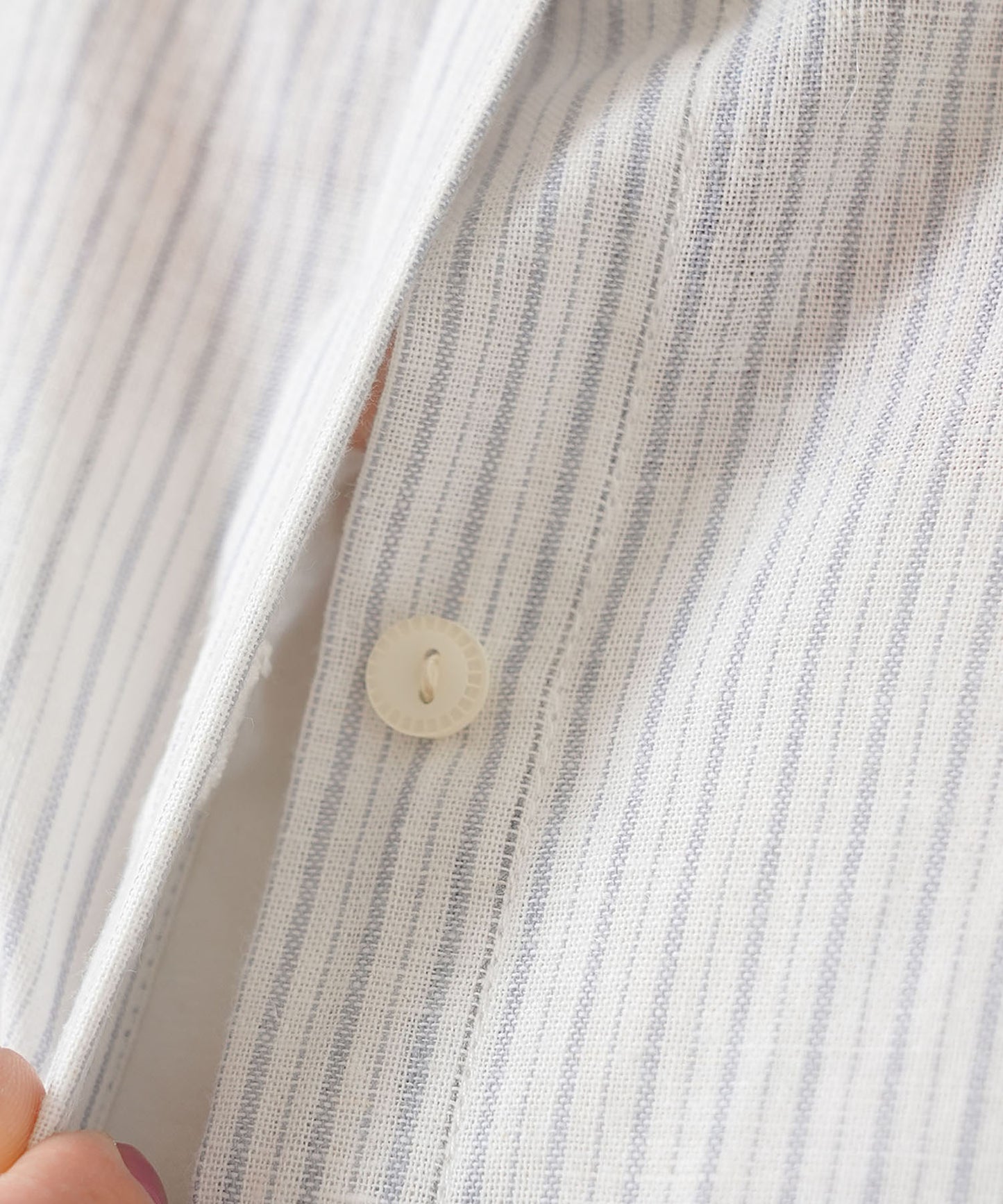 Cotton-linen short-sleeve shirt