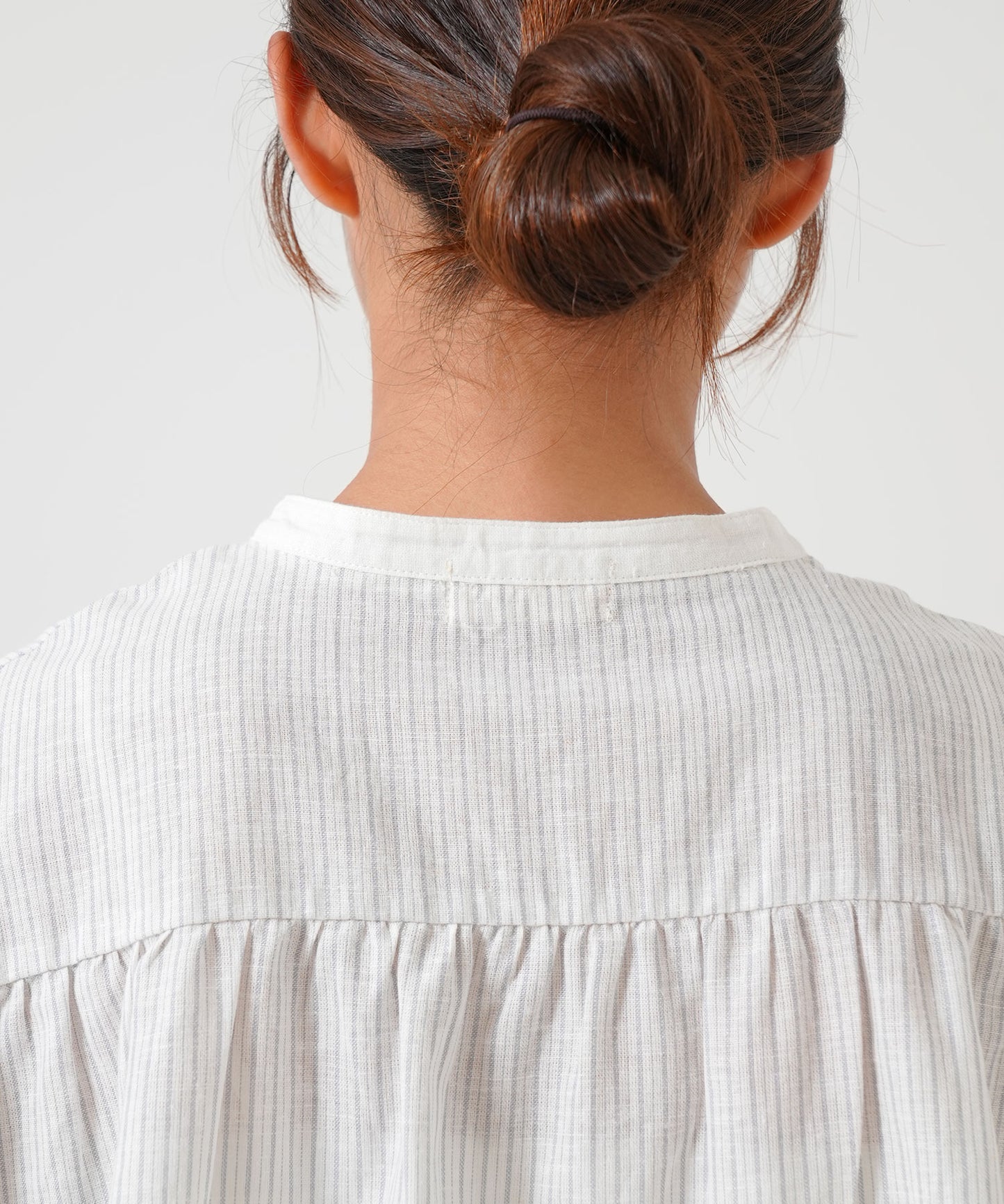 Cotton-linen short-sleeve shirt