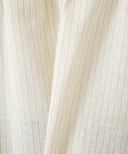 Cotton-linen short-sleeve shirt