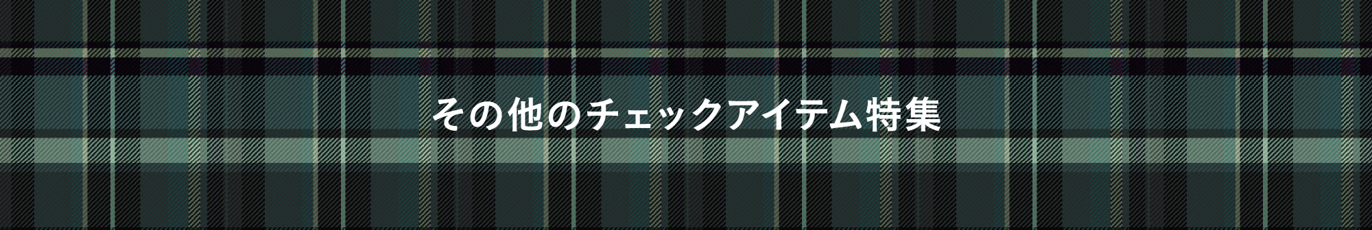 その他のチェックアイテム特集