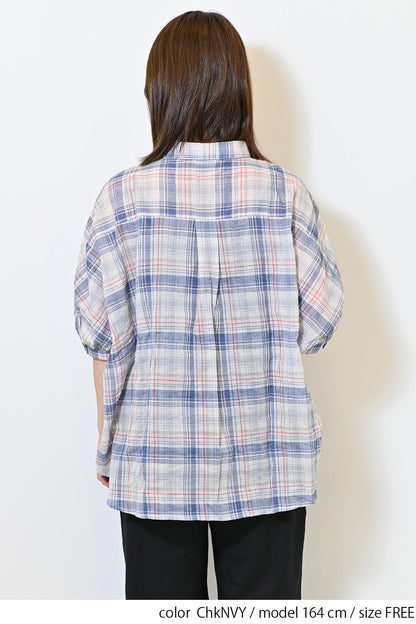 ≪SALE≫ Dolman Check Shirt