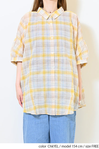 ≪SALE≫ Dolman Check Shirt
