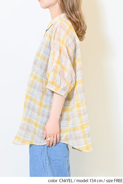 ≪SALE≫ Dolman Check Shirt