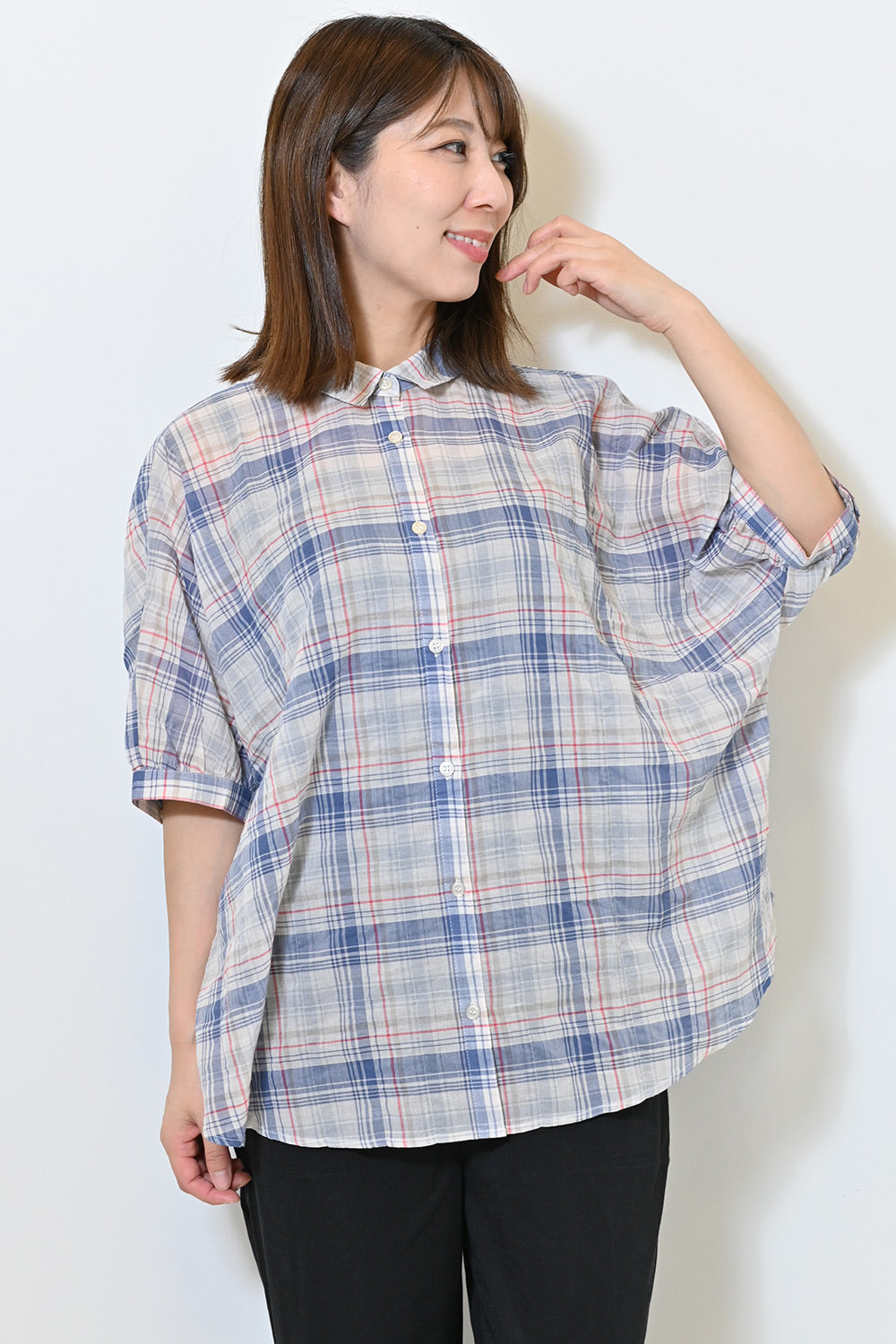 ≪SALE≫ Dolman Check Shirt