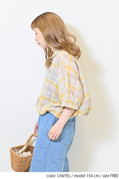 ≪SALE≫ Dolman Check Shirt