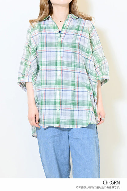 ≪SALE≫ Dolman Check Shirt