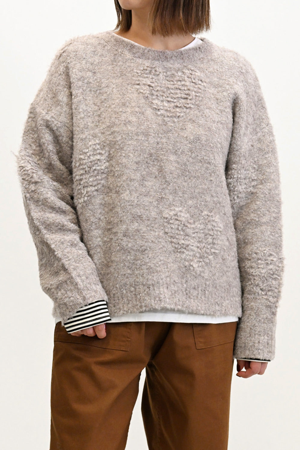 ≪SALE≫ Heart Jacquard Pullover