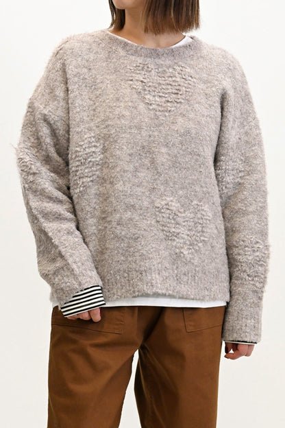 ≪SALE≫ Heart Jacquard Pullover