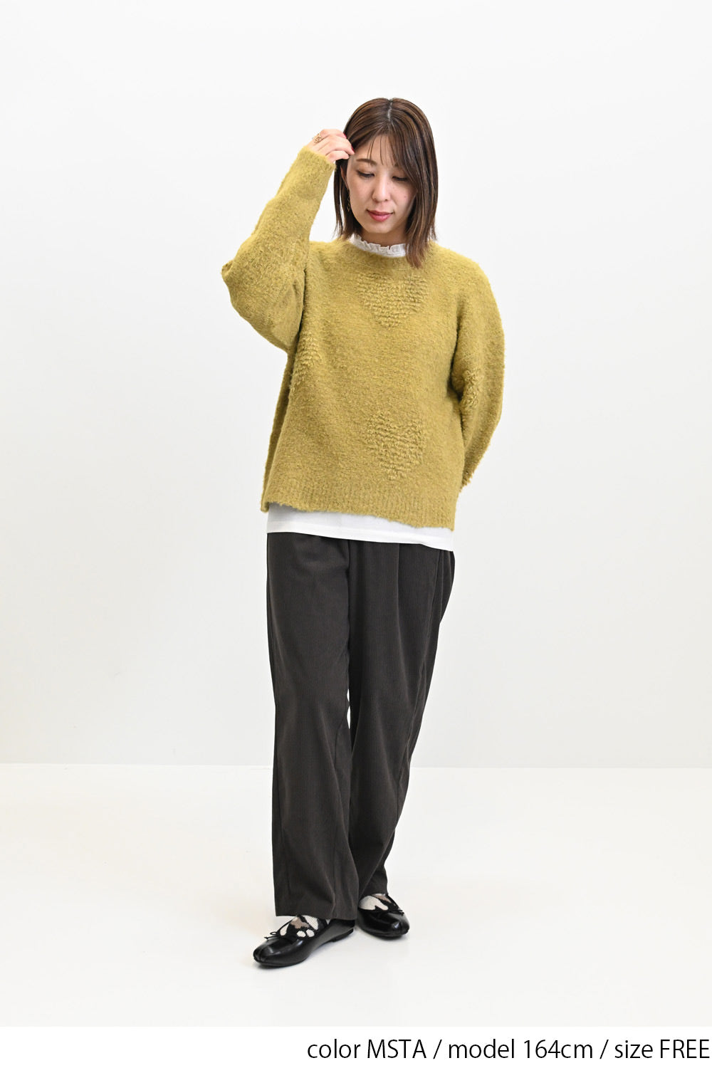 ≪SALE≫ Heart Jacquard Pullover