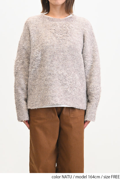 ≪SALE≫ Heart Jacquard Pullover