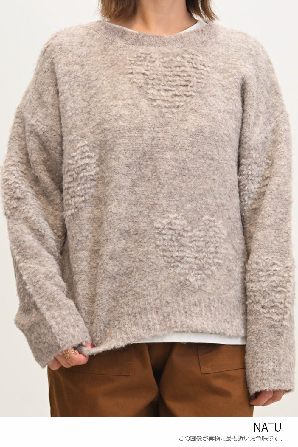 ≪SALE≫ Heart Jacquard Pullover