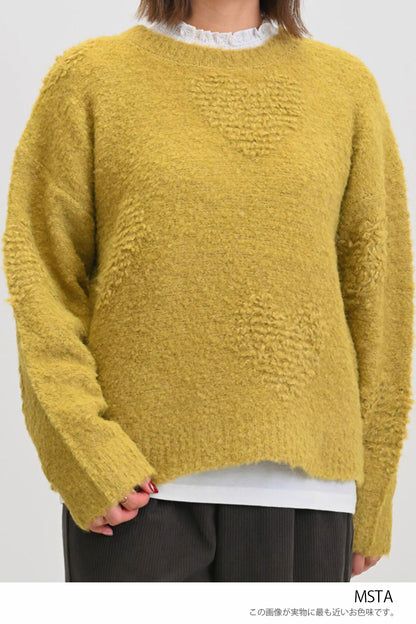 ≪SALE≫ Heart Jacquard Pullover