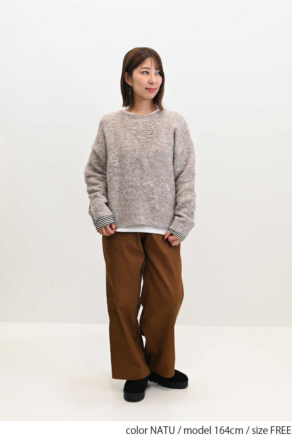 ≪SALE≫ Heart Jacquard Pullover