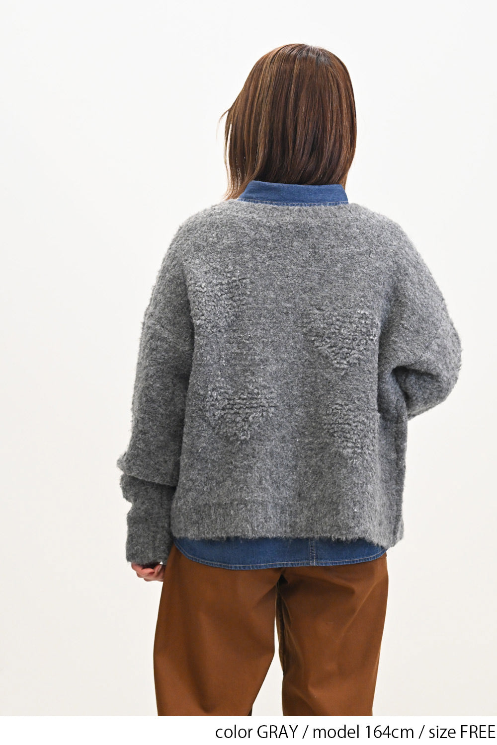 ≪SALE≫Heart Jacquard Cardigan