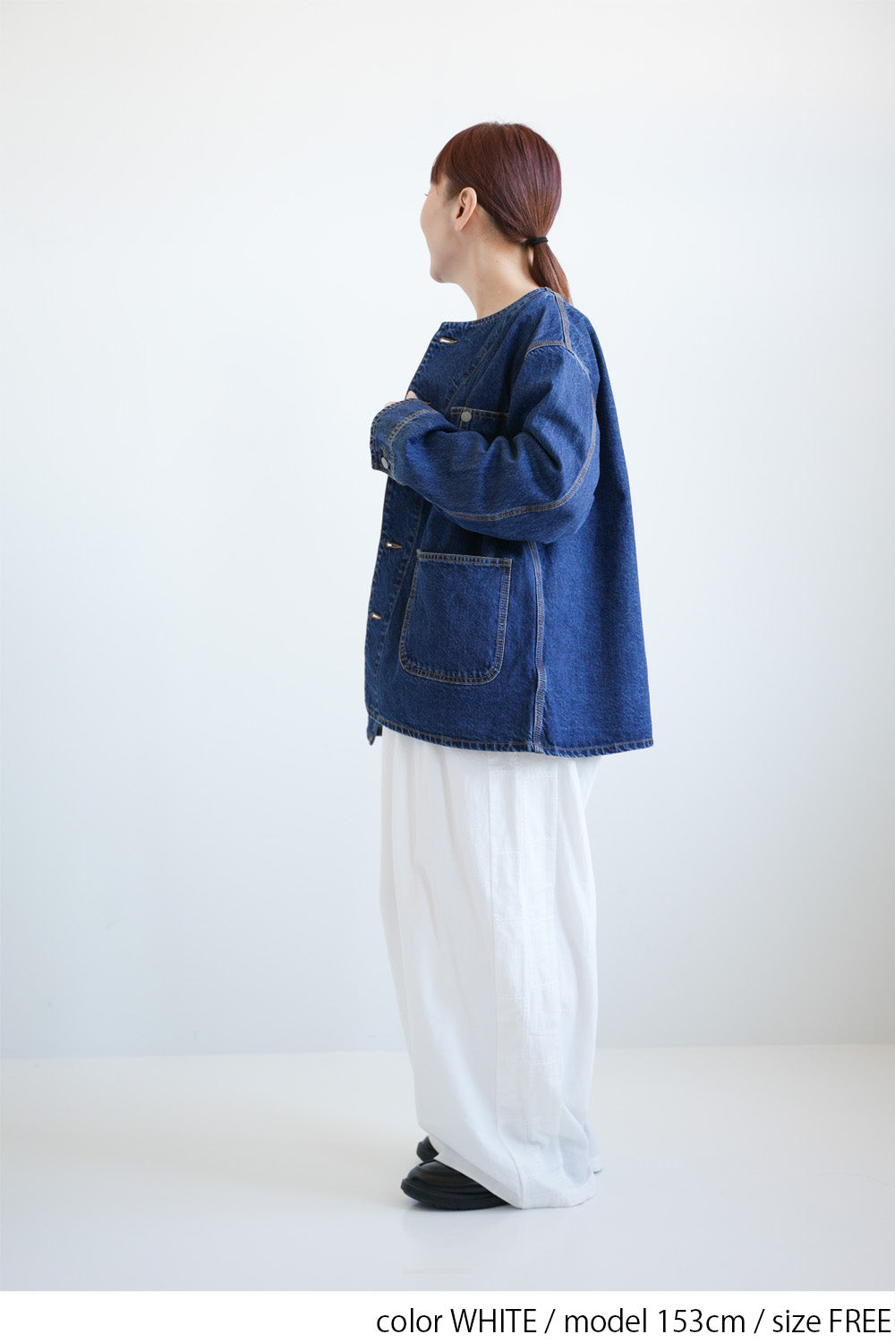 Side Lace Embroidered Wide Pants