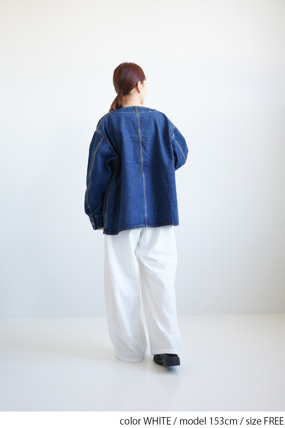 Side Lace Embroidered Wide Pants