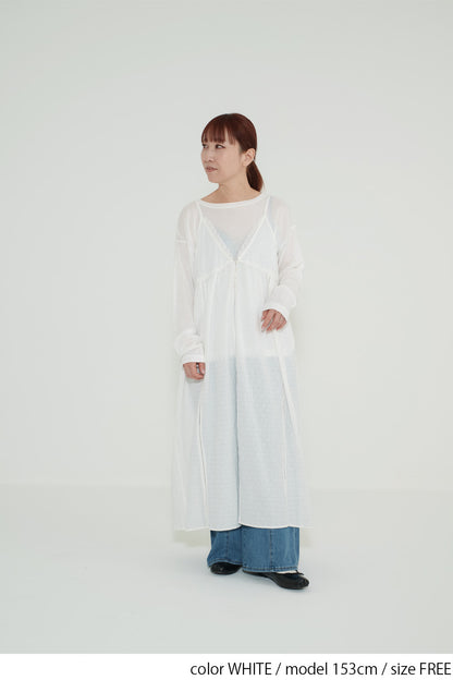 レース刺繍キャミワンピース