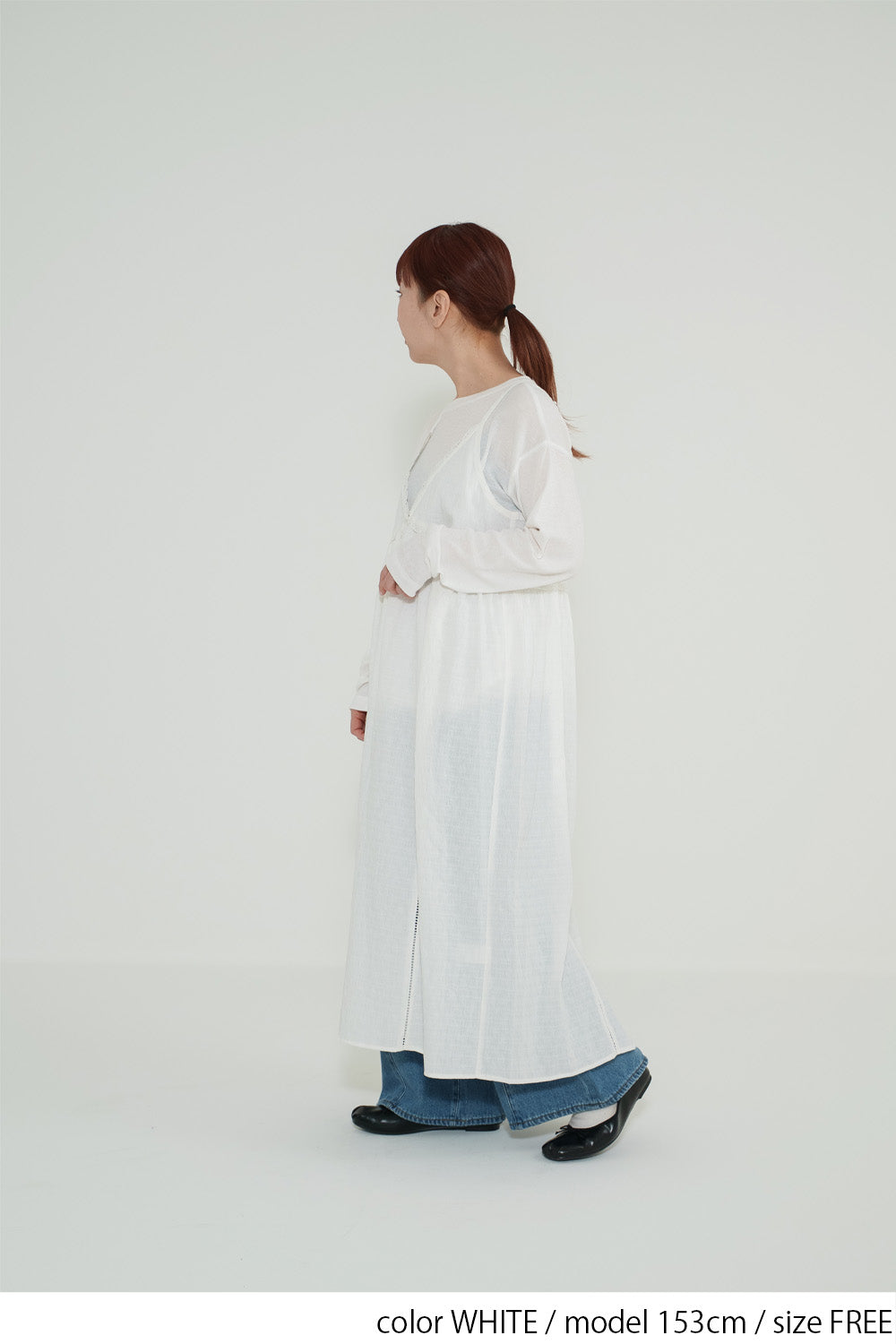 レース刺繍キャミワンピース