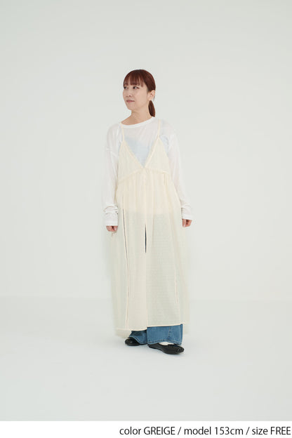 レース刺繍キャミワンピース