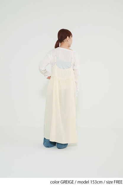 レース刺繍キャミワンピース