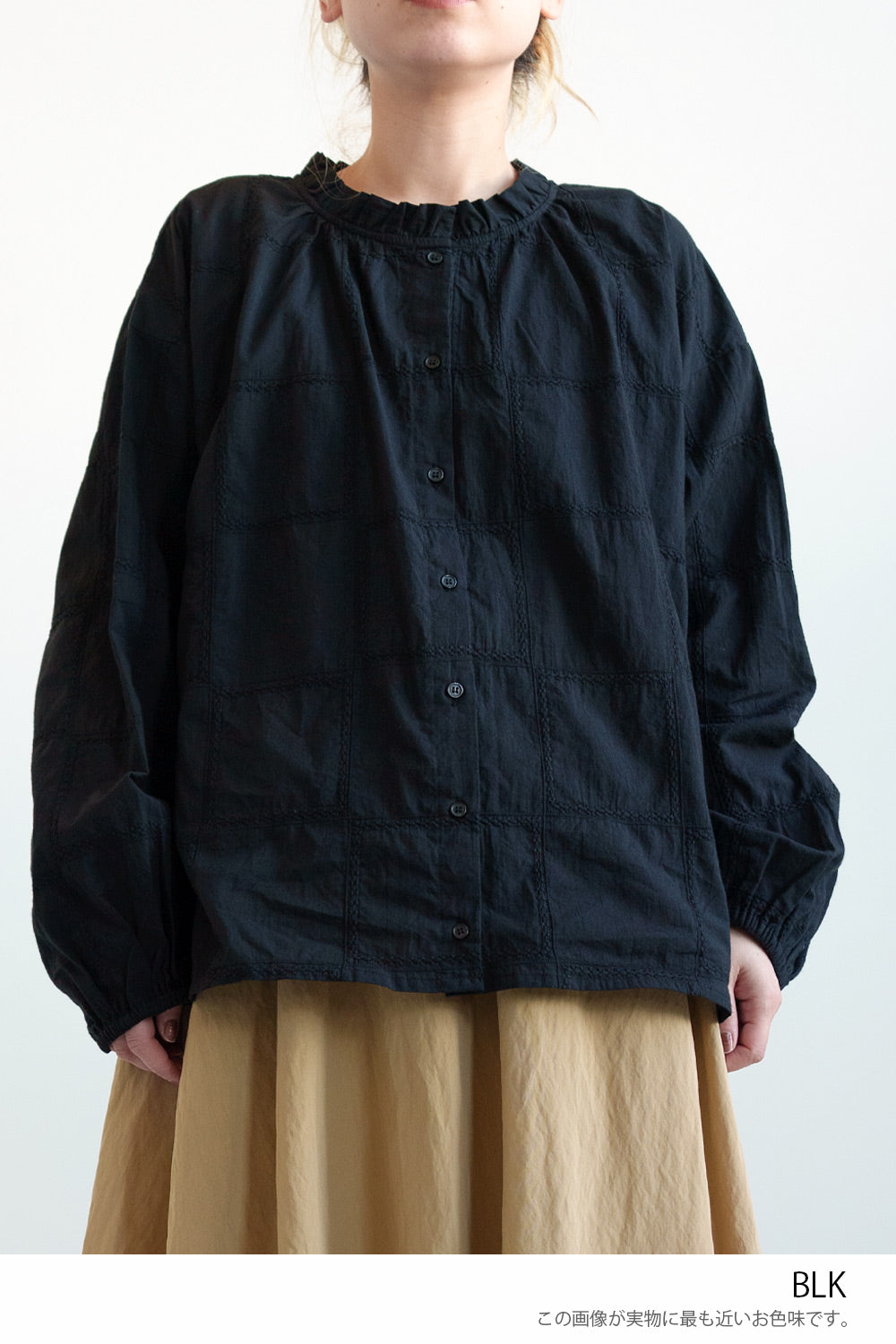 BLK / この画像が実物に最も近いお色味です。