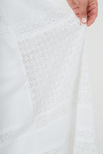 Patchwork Lace Skirt