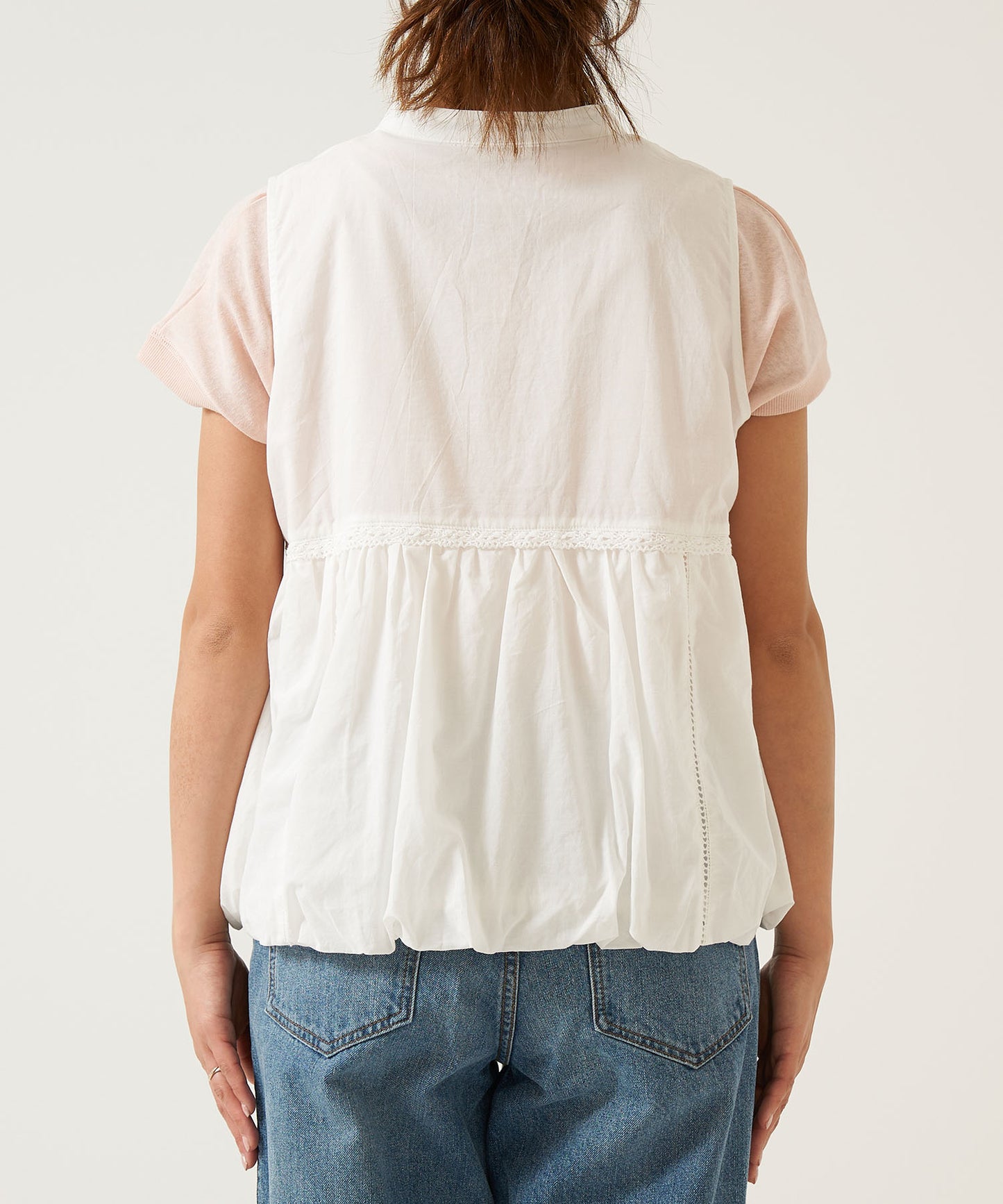 Balloon hem vest
