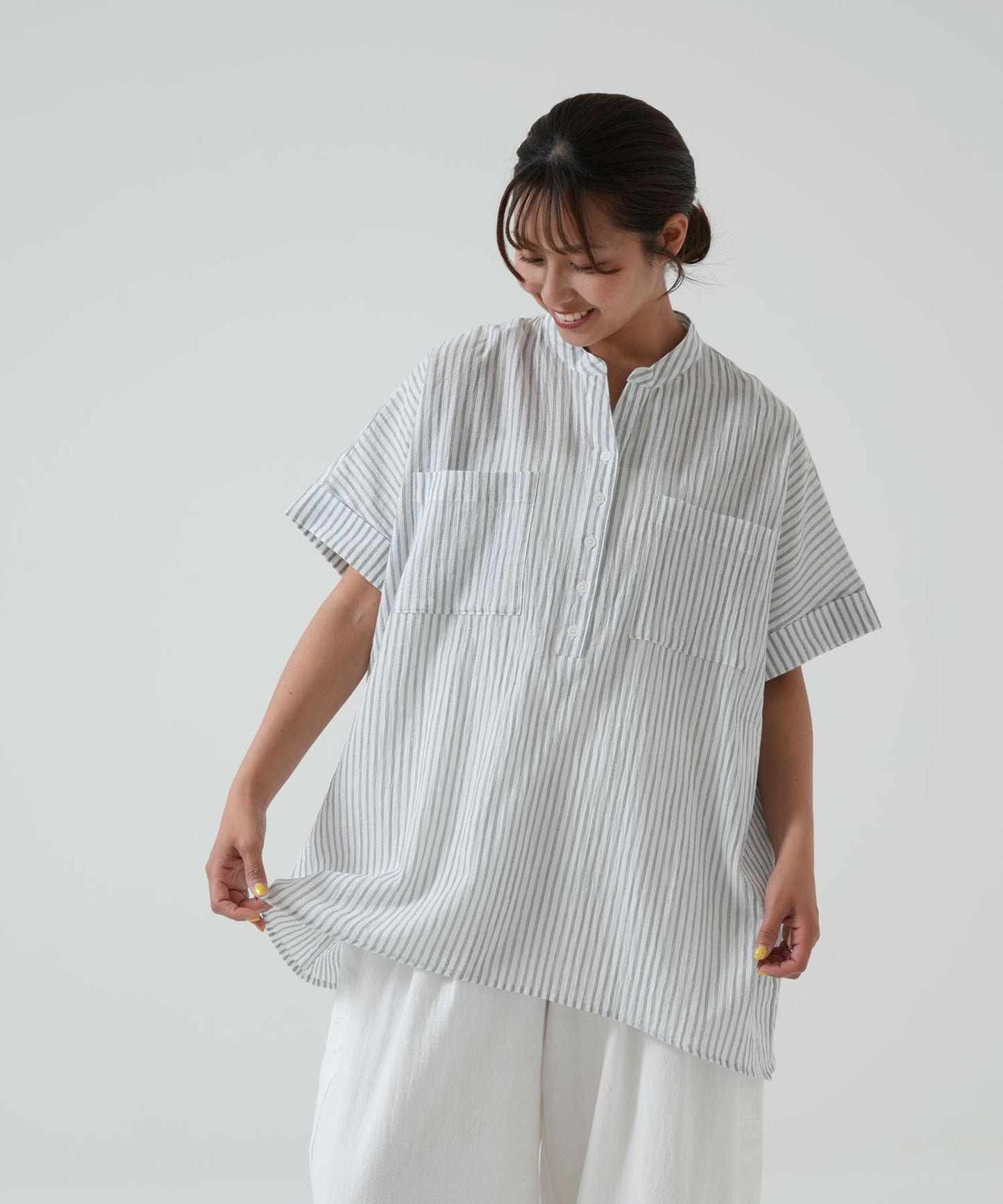 ★《Scheduled to arrive April 28》Henley skipper tunic with pocket