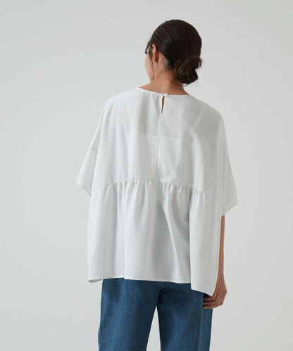 ★《Scheduled to arrive April 28》Gathered panel pullover