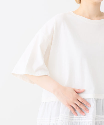 《近日発売》裾レース切替T