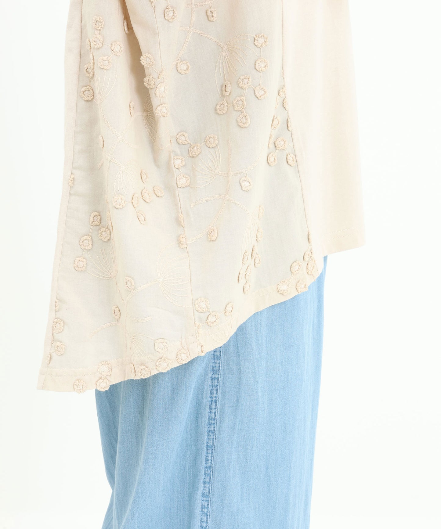 《7月17日発売》3D刺繍切替チュニック