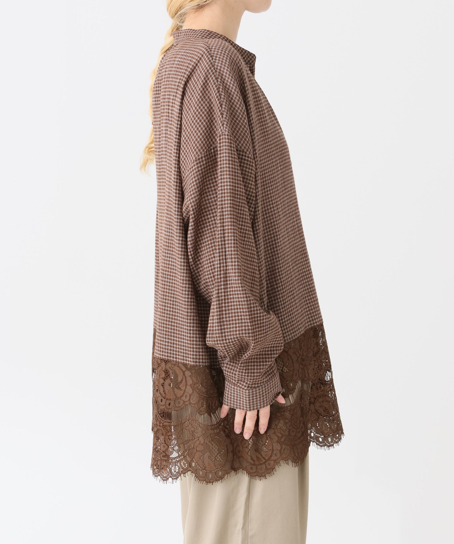 チェックブラウン / 154cm / FREE