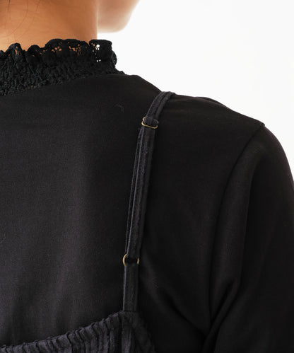 《近日発売》モールストライプキャミワンピース