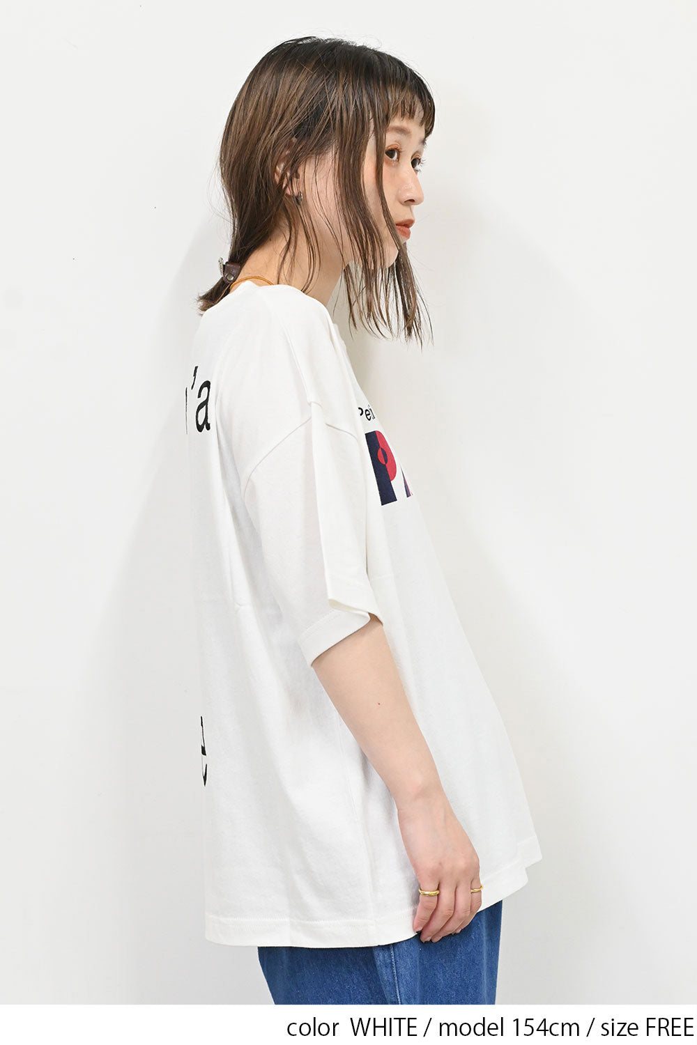 ≪OUTLET SALE≫PARISプリント刺繍TEE