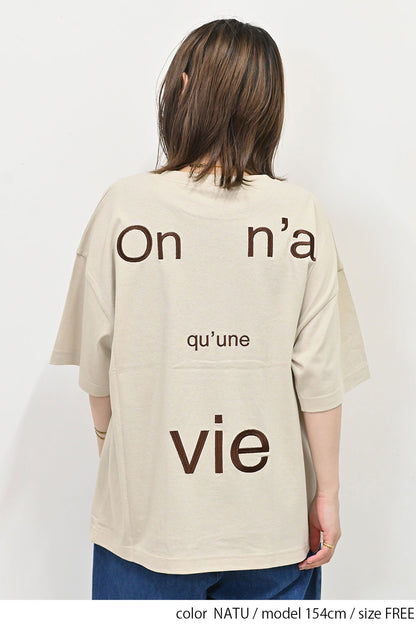 ≪OUTLET SALE≫PARISプリント刺繍TEE