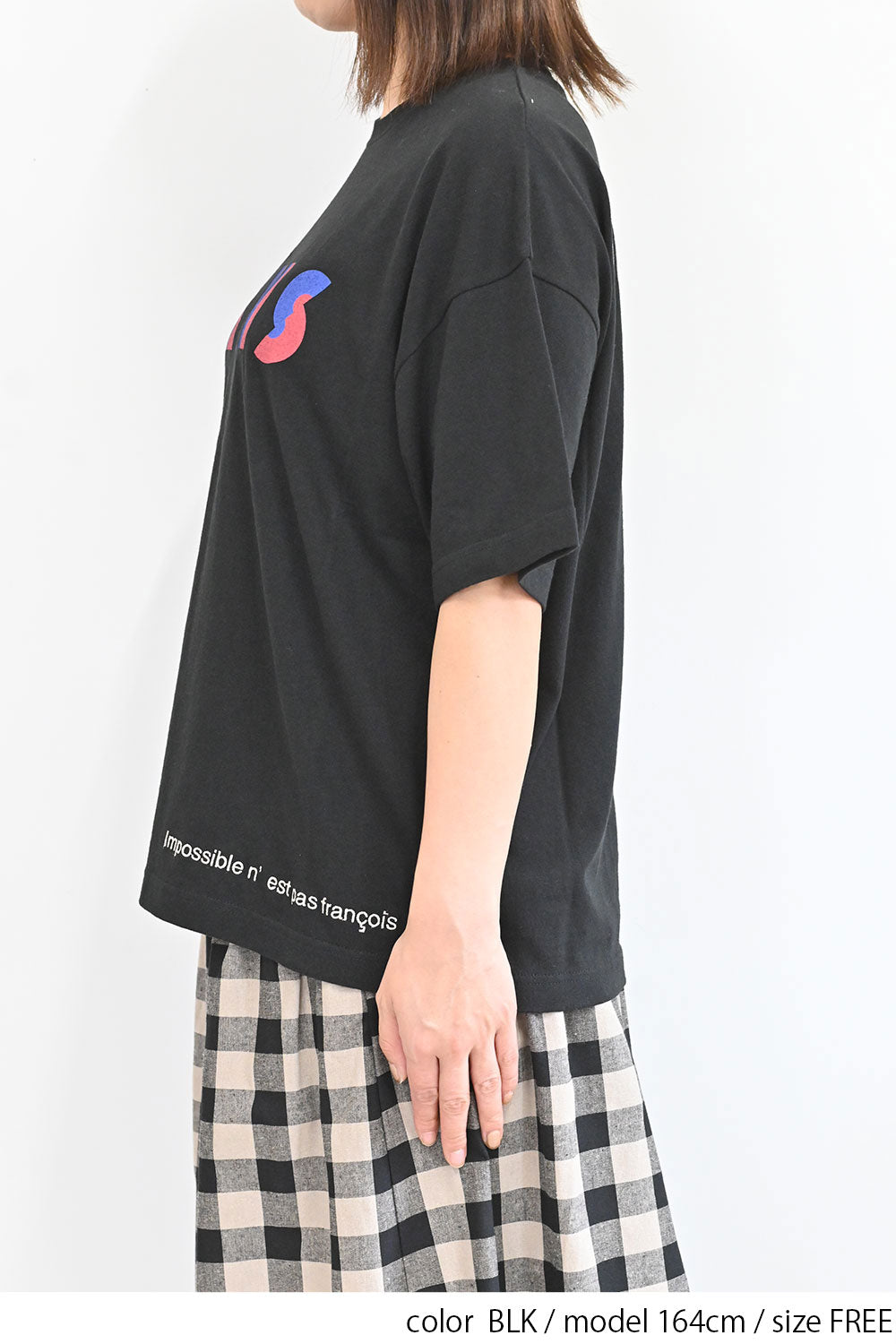 ≪OUTLET SALE≫PARISプリント刺繍TEE