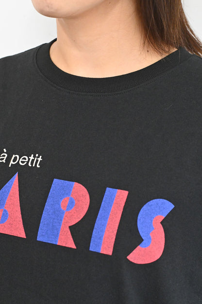 ≪OUTLET SALE≫PARISプリント刺繍TEE