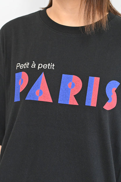≪OUTLET SALE≫PARISプリント刺繍TEE