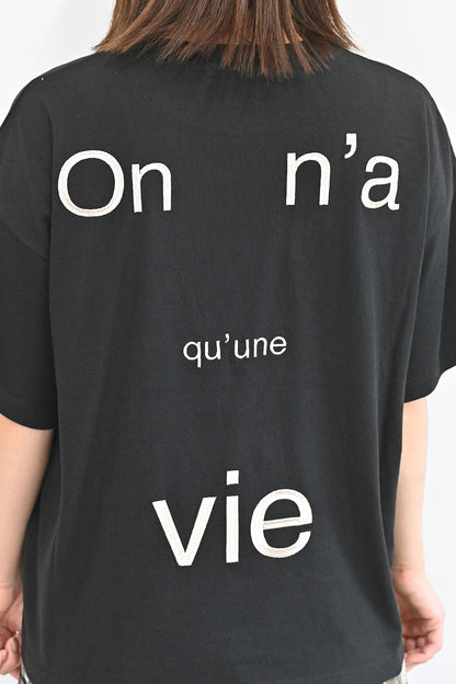 ≪OUTLET SALE≫PARISプリント刺繍TEE