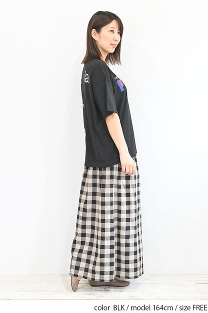 ≪OUTLET SALE≫PARISプリント刺繍TEE
