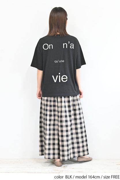 ≪OUTLET SALE≫PARISプリント刺繍TEE