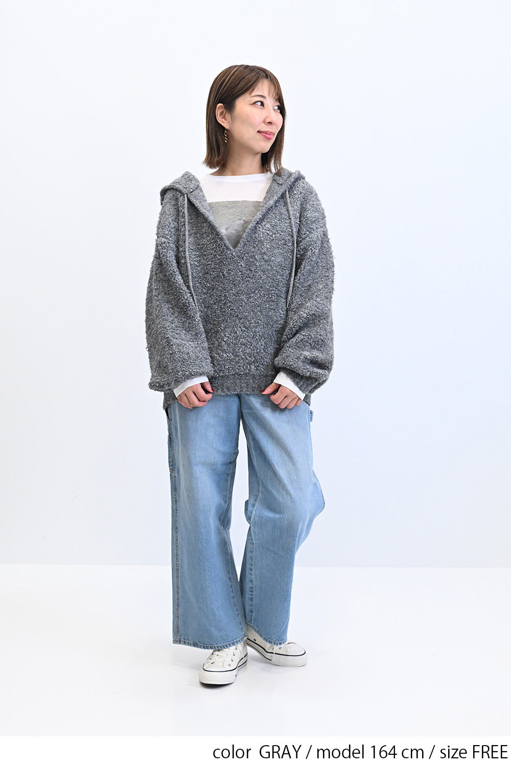 キーネックプルオーバー