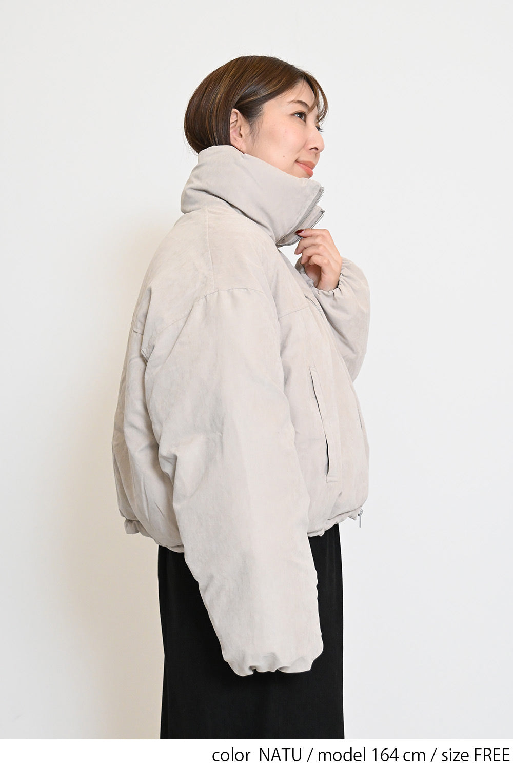 ≪SALE≫Padded Stand Collar Short Jacket